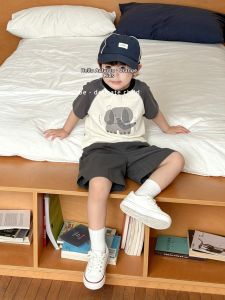 Cartoon Childrens Summer T-shirt and Shorts Set