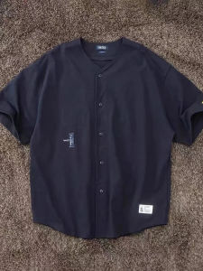 Summer 2025 Mens Loose Short Sleeve Shirt Stylish Casual High-End Feeling Korean Version Loose Fit Shirt for Youth Daily Wear