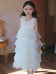 Birthday Party Sleeveless Princess Dress Girls
