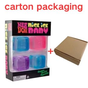 Schyling NeeDoh Nice Ice Baby Squish Ball Soft Squeeze Fidget Toy Anti Anxiety Stress Relief Sensory Toy For Adults