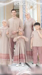 Ethica Sarimbit Ladiva 13 Burnt Siena Baju Sarimbit Keluarga Terbaru 2025