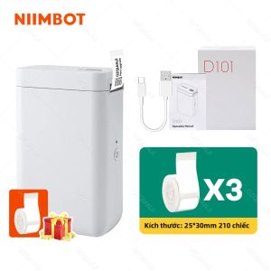 Niimbot D101 Mini Máy In Nhãn Nhiệt Kết Nối Bluetooth 12-24 Mm In Túi DIY Tên Máy Làm Thẻ Cho Văn Phòng Tại Nhà Trường Học