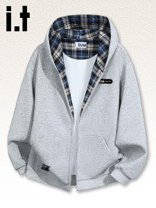 izzue | Hooded Casual Zippered Cardigan Sweatshirt
