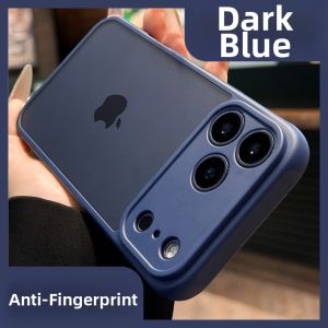 DAIMANG | Matte black 18pro new model 17promax suitable for Apple 14pro max mobile phone case iphone13 anti-fall 12 all-inclusive dustproof 16 model transparent 15 11