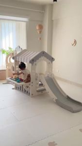 Tutusbaby Dream Game House with Slide + Ball Frame Children Playhouse Kids Indoor Home Playground