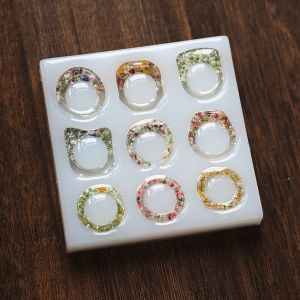 Shimmer Small Forest Ring Mold Epoxy Ornament Handmade DIY Edible Silicon Mold Handmade