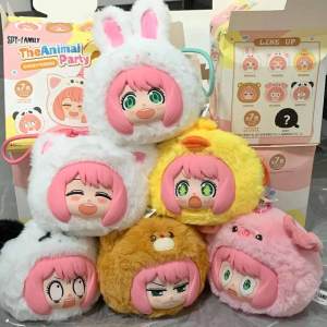 Takara Tomy | Spy Family The Animal Party Plush Blind Box Series Soft Comfortable Doll Pendant Bedhead Ornament Mystery Box Surprise Fun Gifts