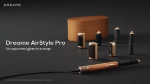 [HOT] Dreame AirStyle Pro 7-in-1 Hair Styler Quick Drying 2 Curl Attachments Volume for Hair Smoothing Brush Frizz Reduction Leather Set Airflow Styling