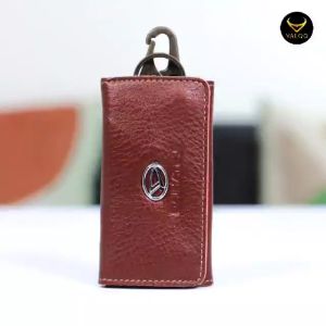 [VALQO] VRIO Marun Gantungan kunci kulit sapi Dompet STNK untuk Mobil Motor