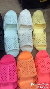 Dép tổ ong màu ĐỎ đế dày LOẠI 1 Nam Nữ đi trong nhà đi biển DL015🔥IDép HCM