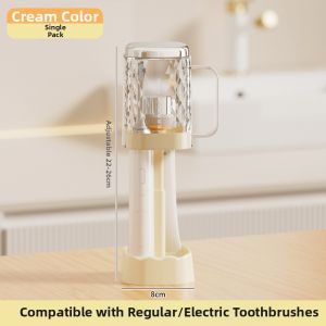 Mouthwash Cup with Toothbrush Holder Set Home Dental Care Organizer