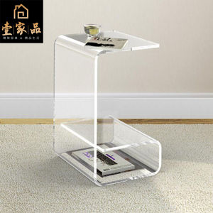 Modern Minimalist Acrylic Side Table Transparent Small Tea Table Scandinavian Internet Celebrity Bedside Table Creative Living Room Sofa Corner Table