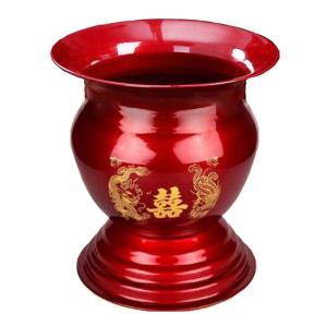 PAMPAS | Red Wedding Enamel Chamber Pot