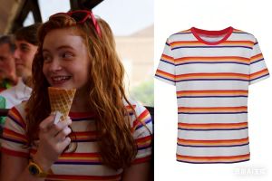 Hot Toys | 2026 Best-Selling Fashionable Girls Role-Playing Color Striped T-Shirt Womens Casual Top Color Striped T-Shirt Ladies Style