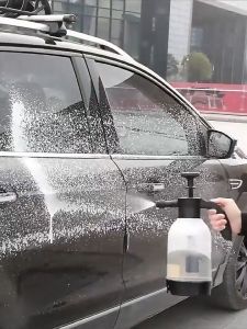GetGadget⚙ 2000ML Foam Wash Car Spray Bottle High Pressure Spray Gun Manual Air Pressure Water Jet For Garden Car Wash