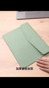 A4 Expanding PU Leather Long File Folder Waterproof Wear-Resistant Envelope Files Organizer Pad bag