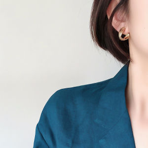 Mosquito Coil Ear Clip High-Grade Non-Pierced Earrings Metal Earrings Earrings Ring Female Painless Simple Earrings Retro