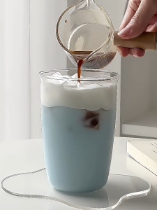 Modern Minimalist Design Large Capacity Glass Cup Suitable for office use and students