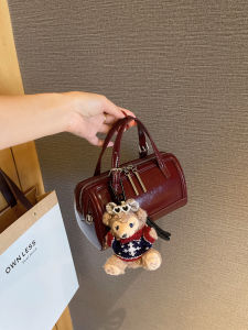 MY&FSNH | Niche Designed Vegetable Tanned Leather Boston Bag Hand-carry Crossbody