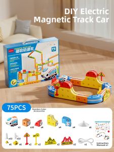 NUKied | Magnetic Building Block Race Track Toy Educational