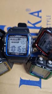 BONUS BOX Jam Tangan Pria Digital Lasika Original 8117 Hitam Sport Water Resistant