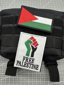 Palestine Flag Embroidery Magic Patch Chapter Tactical Free Punch Motive Chapter Badge Stick Universal for Men And Women