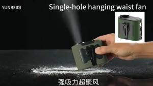 Quạt Mini Đeo Lưng Sạc USB Tích Hợp Đèn LED Hai Cửa Gió Dung Lượng Pin 20000mAh/10000mAh Tùy Chọn Màu Sắc F6/7 Dùng Ngoài Trời