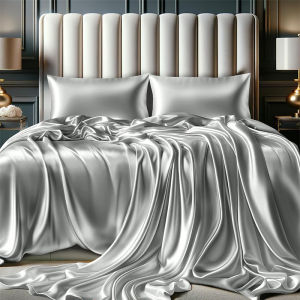 หรูหรา สไตล์ฝรั่งเศส ฤดูร้อน ความรู้สึกเย็นสบายล้าง ผ้าไหม ผ้าปูที่นอนเดี่ยวระดับไฮเอนด์ ผ้าไหม Tian ผ้าไหม ลื่น เตียง กระโปรง ชุดปลอกหมอน