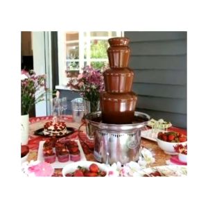 Stainless steel four-layerchocolate fountain machine melting tower waterfall hot pot melting machine