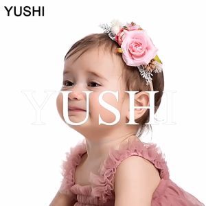 Baby Flower Hair Bands Baby Cute Elastic Hair Bands Stylish Mesh Flower Headbands Suitable for baby girls and children