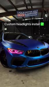for BMW 8 Series G14 G15 F91 F92 F93 Multicolor RGB DRL M8 G16 CSL LED Module Daytime Running Lights LED Module Red Blue