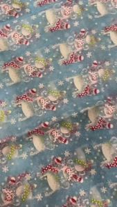 Vải trang trí decor gói quà Noel của Hàn