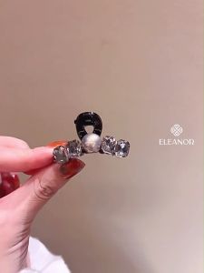Kẹp tóc nữ càng cua Eleanor Accessories thiết kế basic kẹp tóc đính đá phụ kiện tóc 9381