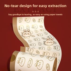 MONLEYTA | Durable Thickened Drawstring Trash Bags Large Size Kitchen Plastic Bags Easy To Carry Affordable Set Home Use Tear Resistant