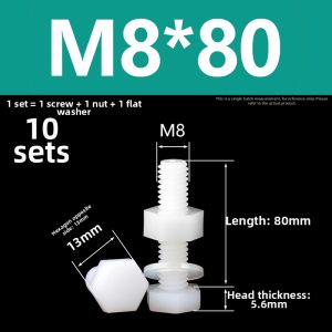 LANGSIMING | Nylon Hex Bolt with Extended Shank