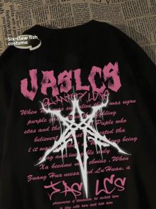 American Style Street Fashion Harajuku Short Sleeve T-Shirt Mens Loose Pure Cotton Half Sleeve Top Youth Summer Casual Wear