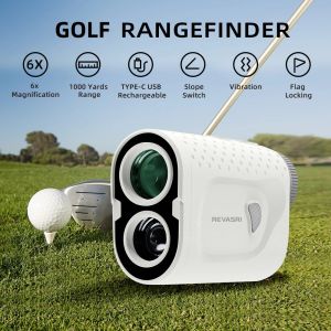2025 New Golf Laser Rangefinder with Slope 1000 Yards Range Finder Golfing 6X Magnification Flag Pole Locking Vibration Magnet Stripe