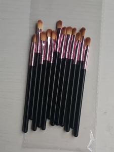 12PCS Precision Eyeshadow Brushes Easy‑to‑Clean Sleek Handle Eye Cosmetic Brushes Eye Blending Makeup Tools For Beginners