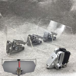 Motorcycle Modified Heightened Small Windshield Adjustable Universal Front Windscreen for Motorbike DuDuDanQi Model MOTO