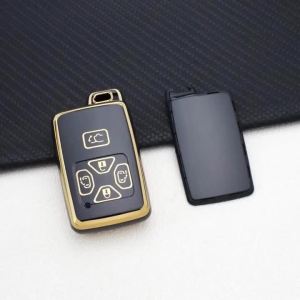 5 Buttons Remote Key Fob Case Cover for Toyota Alphard Vellfire Previa Estima Isis Noah Voxy - Protective Key Bag Key Chains