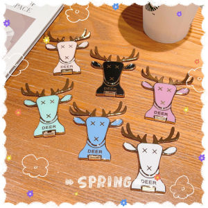 Zeallion điện thoại di động thời trang Trường hợp trở lại dính dễ thương và xinh đẹp phụ kiện đồ trang trí Electroplated Hươu đẩy và kéo khung