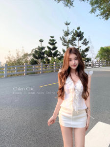 Áo Vest Không Tay Bằng Vải Lanh Cotton Chien Dành Cho Nữ Mùa Hè Thiết Kế Đơn Giản Bằng Ren Viền Gỗ Áo Vest Ngắn Quần Áo Công Sở