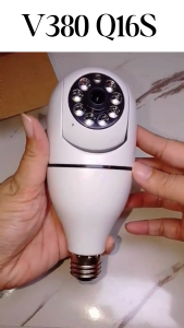 V380 Pro Smart CCTV Bulb Camera 1080P HD: Night Vision WiFi IP 360° Panoramic Rotation Mobile Connect Smart Security