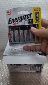 Vỉ 6 viên pin tiểu AA 1.5V Energizer MAX Ankaline dùng trong cửa từ remote đồ chơi chuột máy tính