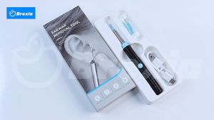 Brexia Korek Kuping Kamera Pembersih Telinga Dengan Kamera LED [Waterproof Smart Visual Stick WlFl Ear Wax Removal Tool with Camera Earwax]
