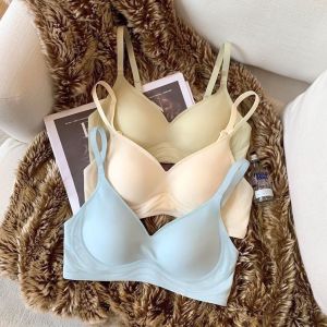 DIVVA Jelly mềm hỗ trợ thu thập đồ lót của phụ nữ một mảnh không đường may không gọng thép có thể điều chỉnh thể thao cỡ lớn Áo ngực mỏng