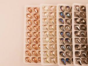 30 Chiếc Pha Lê Áo Giọt Nước Hạt 9X15MM Kính Mặt Hình Quả Lê Trang Sức Làm Charm DIY Phụ Kiện Cho Vòng Cổ Bông Tai Mặt Dây Chuyền