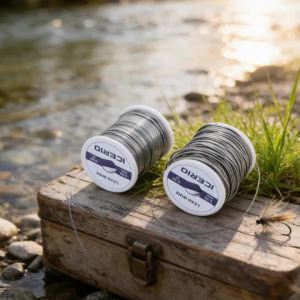 ICERIO Spooled Lead Wire 2 Sizes Adjustable Weight for Swimbait/Treble/Wacky Hooks & Fly Tying Easy Wrap-On Without Re-Tying