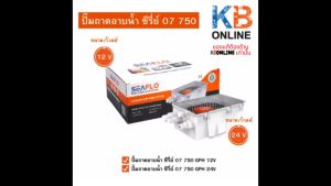 SEAFLO ปั๊มถาดอาบน้ำ 07 750 GPH 12V-24V รุ่น SFBP1-G750-07 และ SFBP2-G750-07