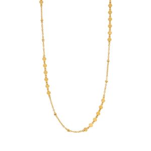 สร้อยคอสายโซ่เป็นชั้นรูปหัวใจกันน้ำ • กันน้ำไม่เสื่อมเสีย • สร้อยคอสแตนเลสไททาเนียมเหล็กชุบทอง316L 18K สำหรับผู้หญิงผู้ชาย NL274